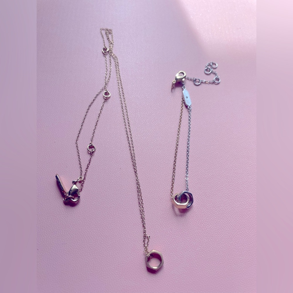 Stella & Dot Hardware Necklace and Bracelet set